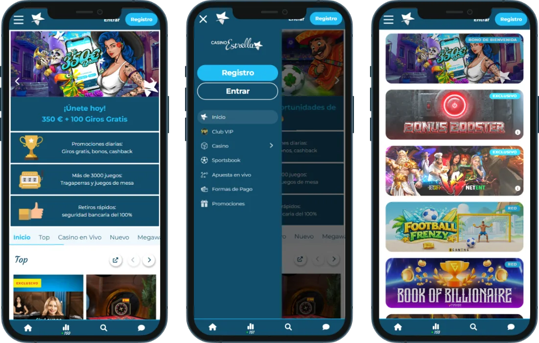 Casino Estrella Versión para móvil Casino Estrella Versión para móvil
